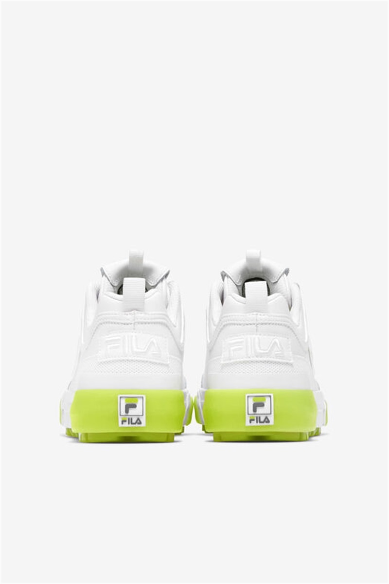 White Women's Fila Disruptor 2 Vulcanized Sneakers | Saudi Arabia-154930