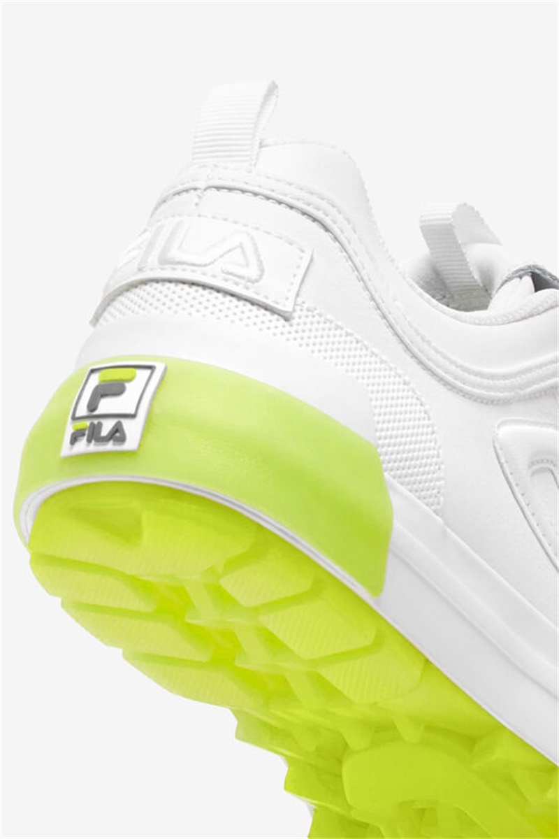 White Women's Fila Disruptor 2 Vulcanized Sneakers | Saudi Arabia-154930