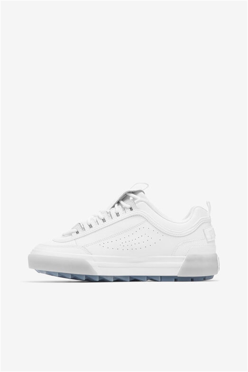 White Women's Fila Disruptor 2 Vulcanized Sneakers | Saudi Arabia-186524