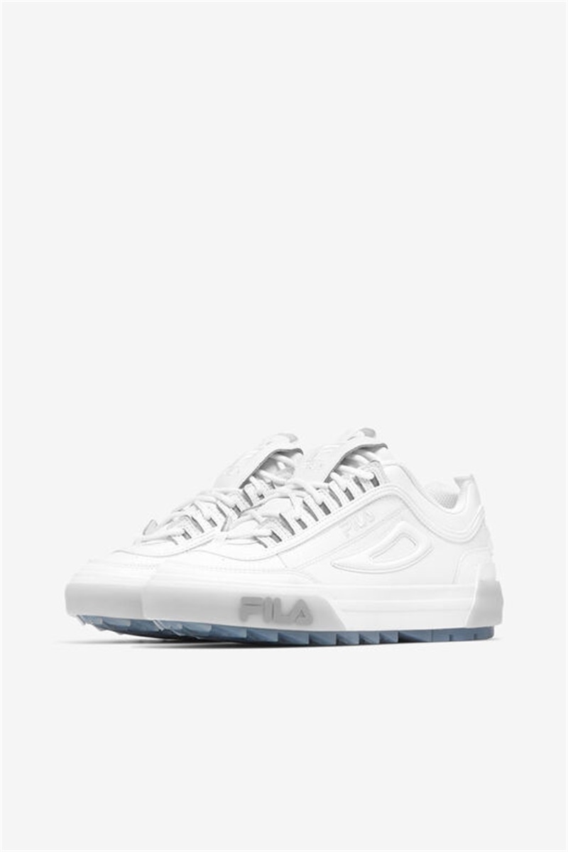 White Women's Fila Disruptor 2 Vulcanized Sneakers | Saudi Arabia-186524
