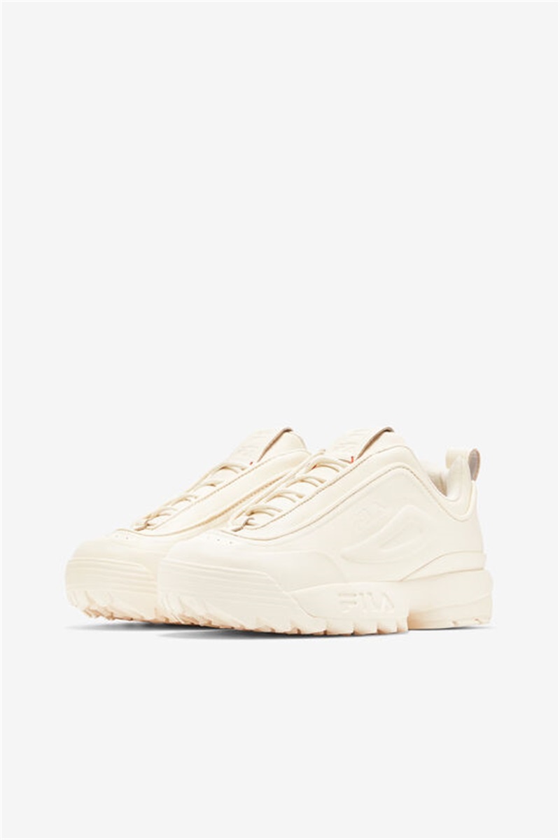 White Women's Fila Disruptor Zero Sneakers | Saudi Arabia-941637