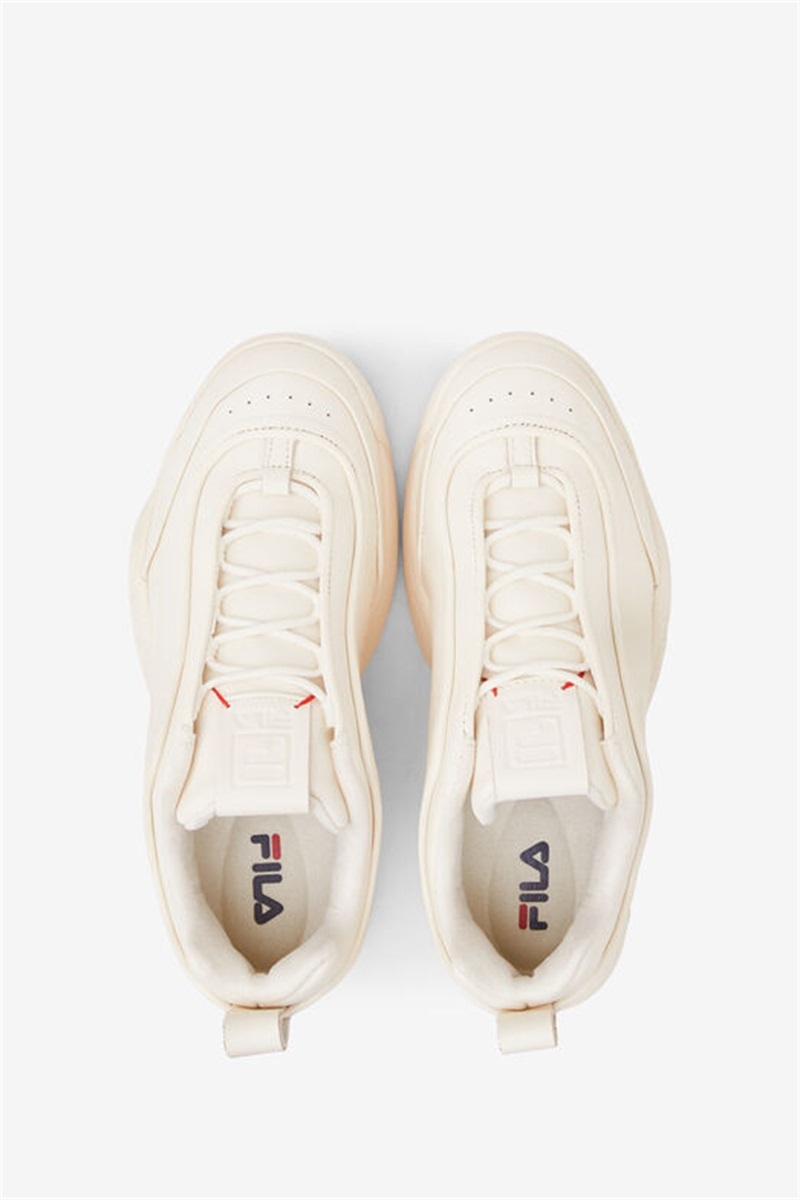 White Women's Fila Disruptor Zero Sneakers | Saudi Arabia-941637