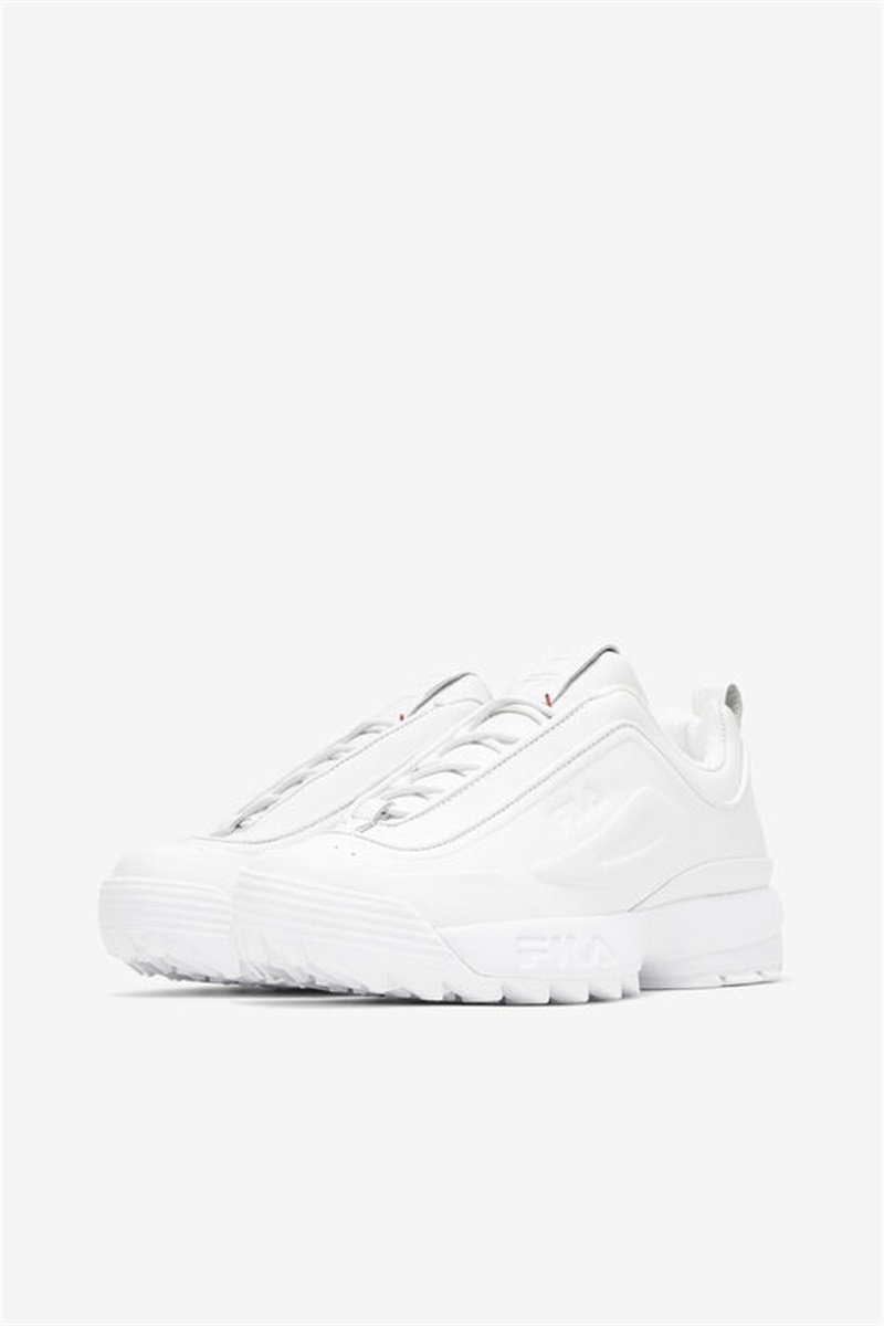 White Women's Fila Disruptor Zero Sneakers | Saudi Arabia-194587