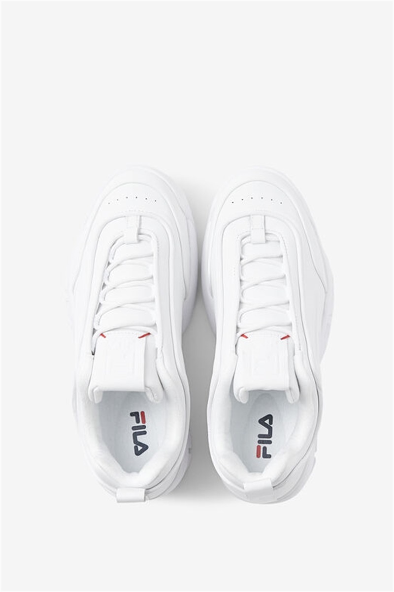 White Women's Fila Disruptor Zero Sneakers | Saudi Arabia-194587