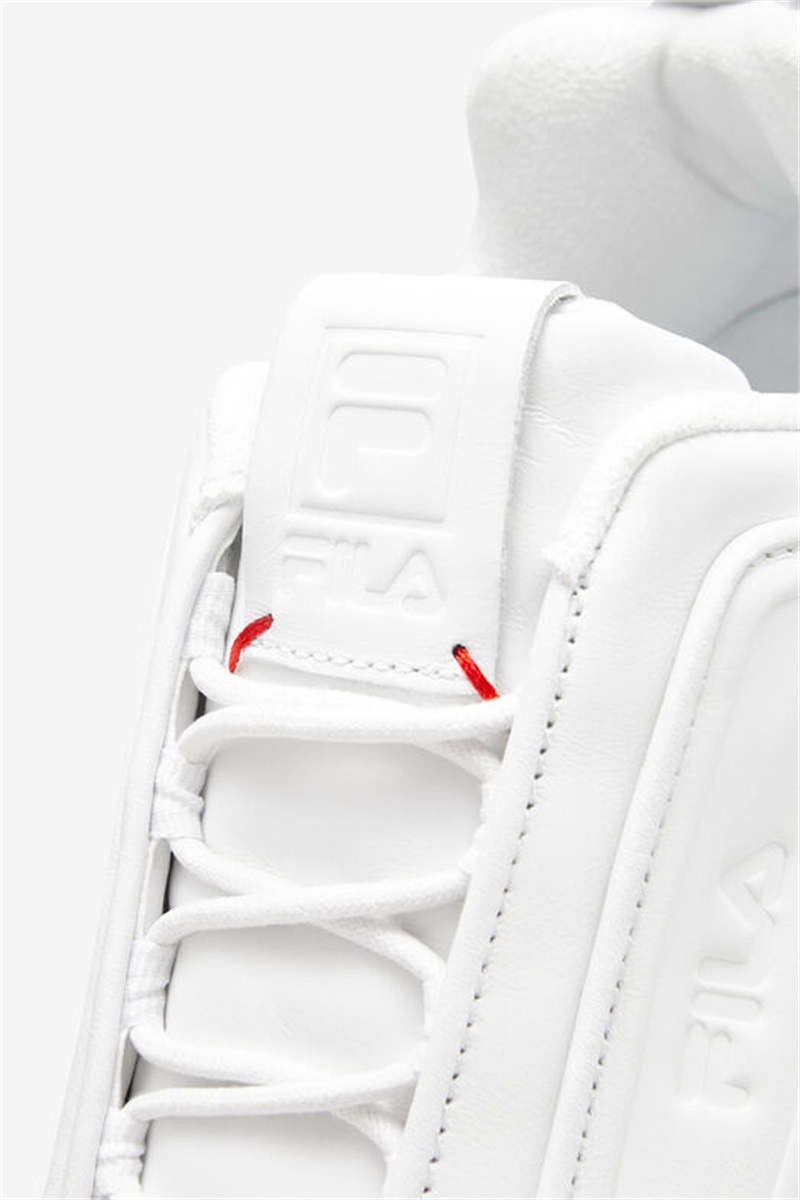 White Women's Fila Disruptor Zero Sneakers | Saudi Arabia-194587