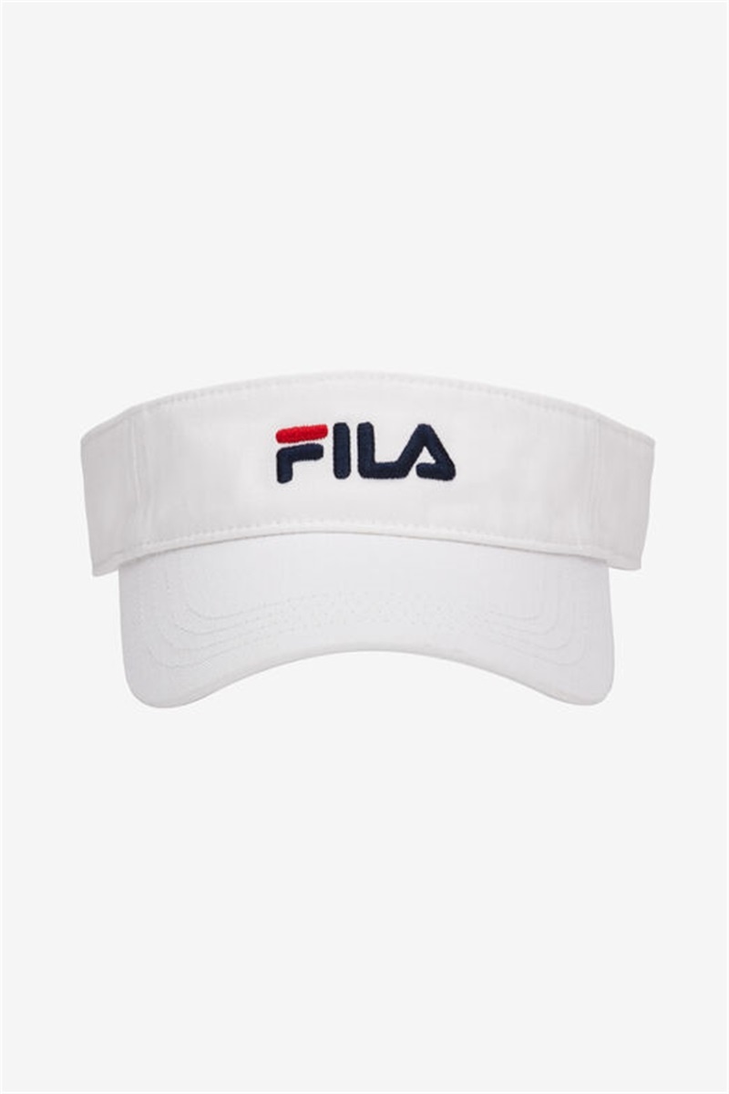 White Women\'s Fila Embroidered Visor Hats | Saudi Arabia-694107