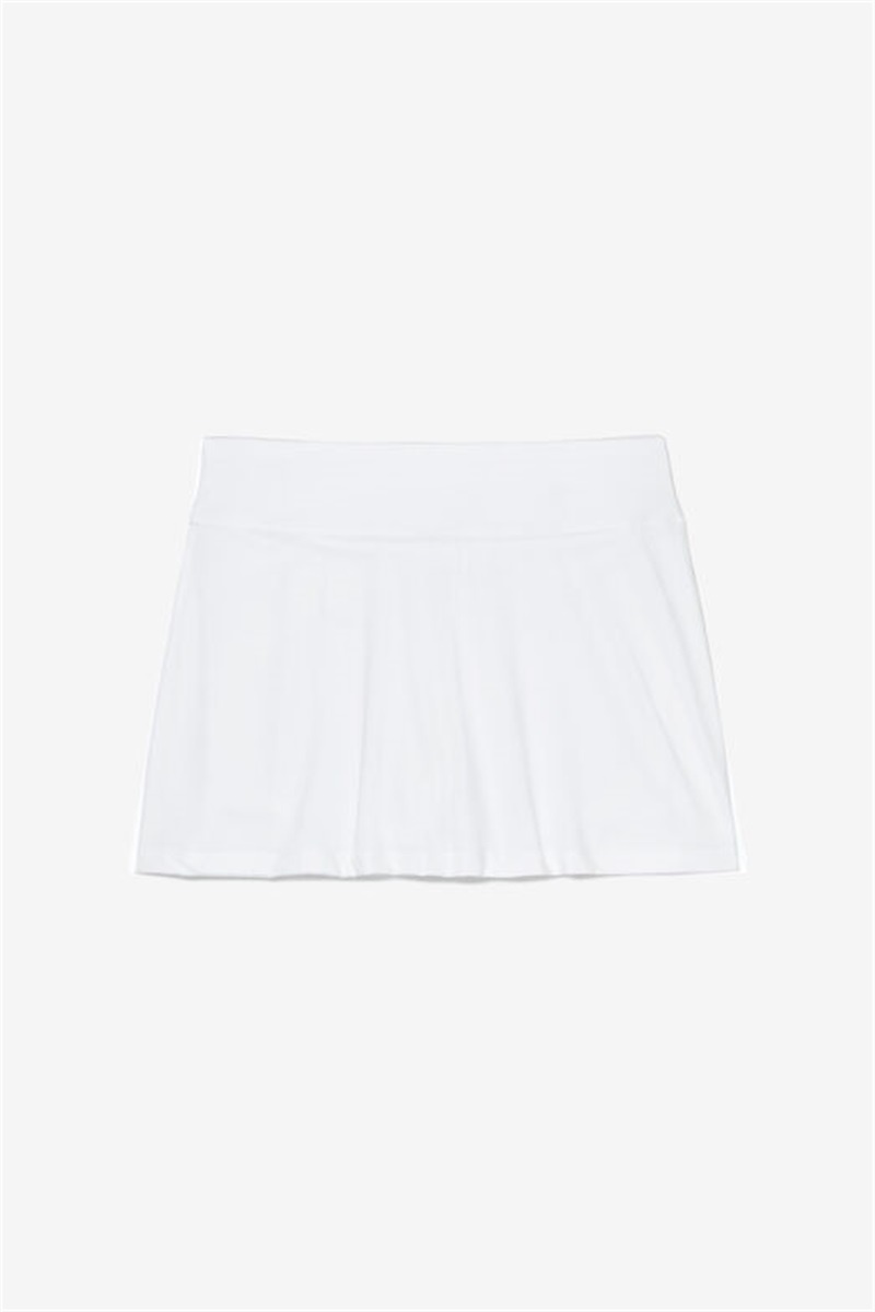 White Women's Fila Essential A-Line Skirts | Saudi Arabia-138029