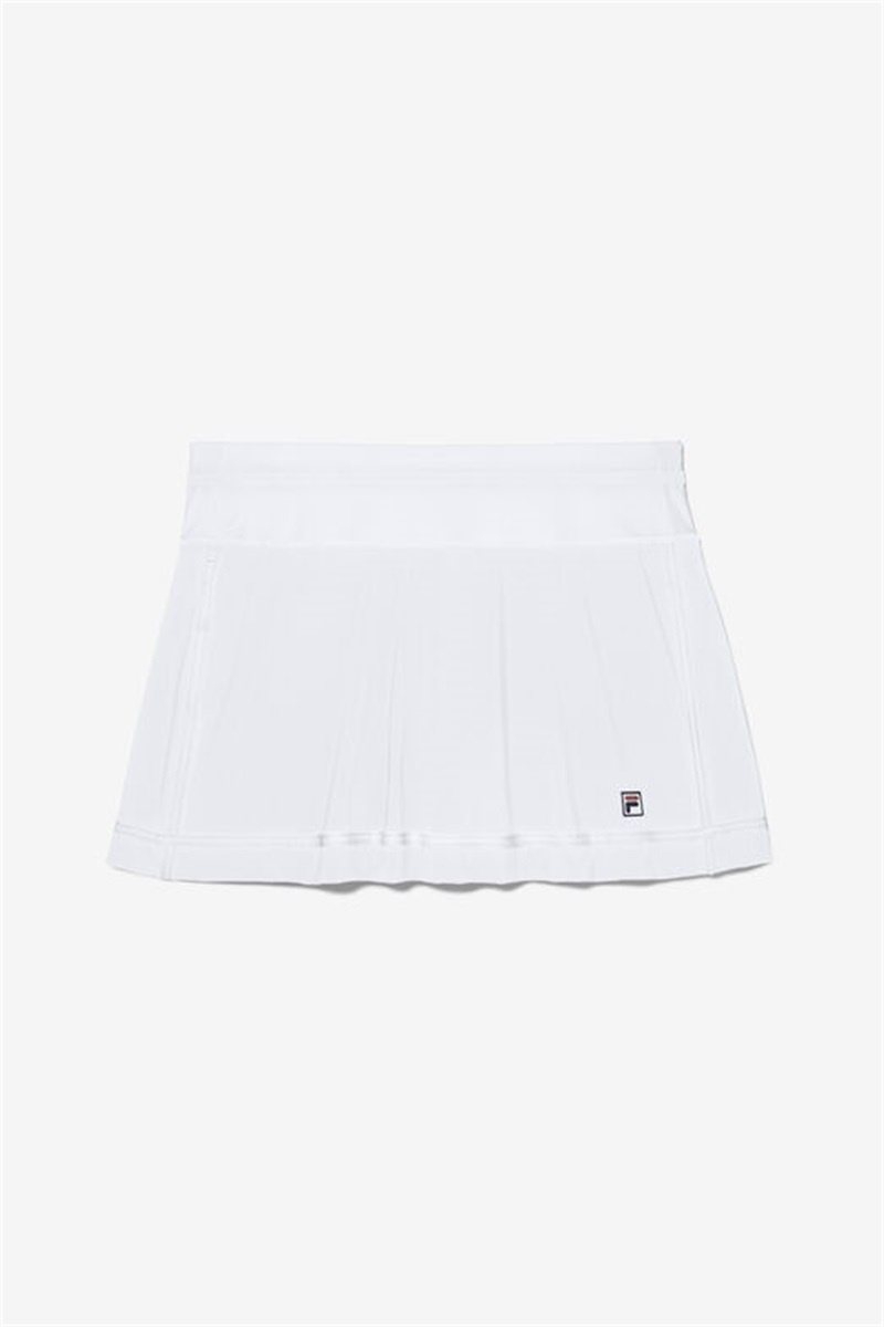 White Women\'s Fila Essentials 13.5 Inch Skirts | Saudi Arabia-710845