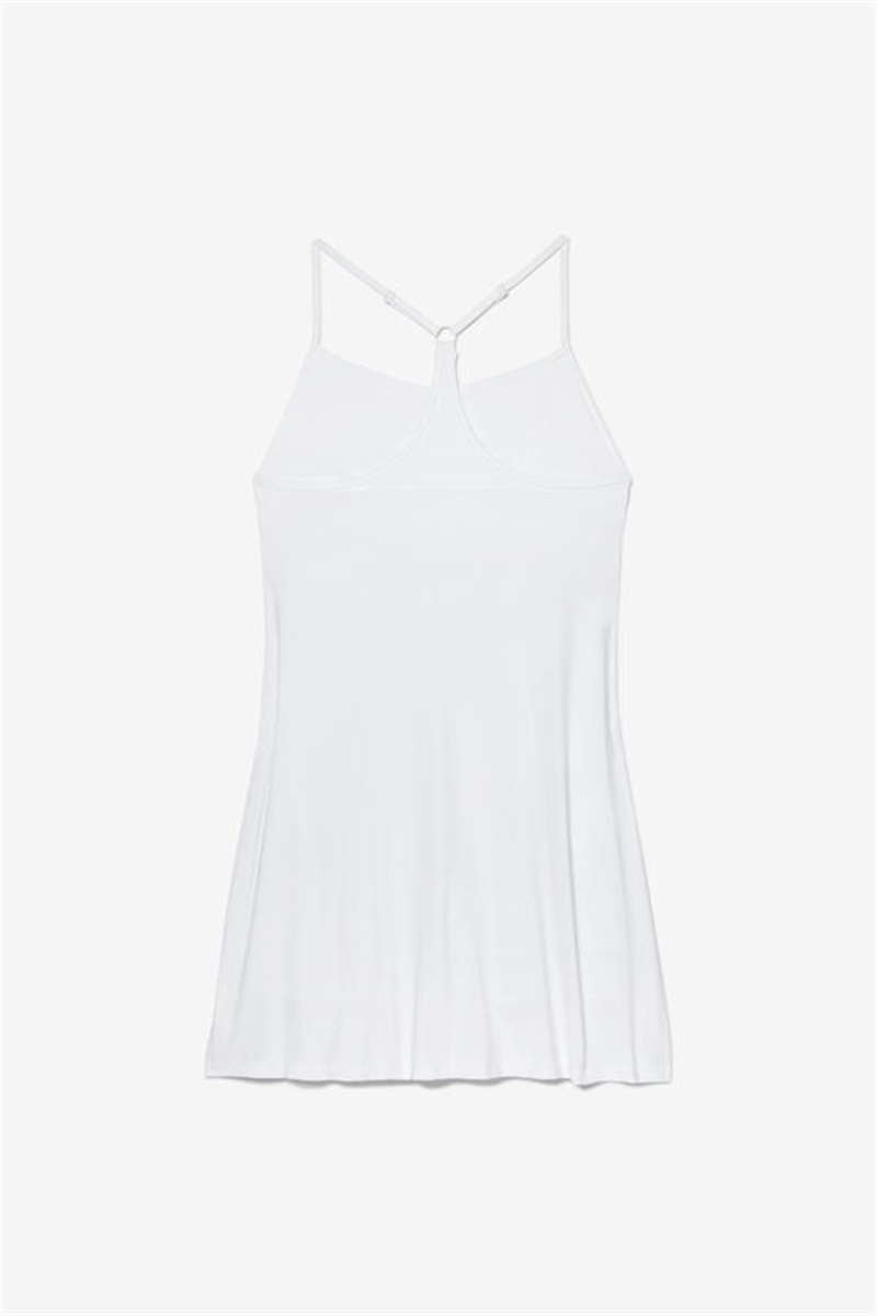 White Women's Fila Essentials Dress | Saudi Arabia-681590