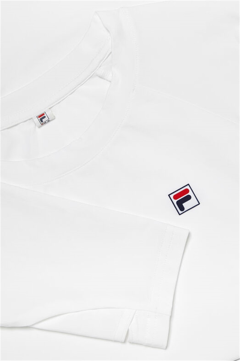 White Women's Fila Essentials Long Sleeve Uv Blocker Tops | Saudi Arabia-536490