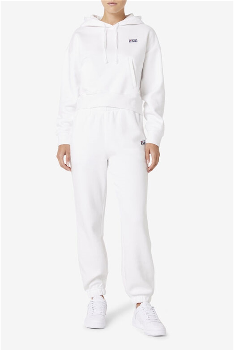 White Women's Fila Marina Hoodie | Saudi Arabia-138746