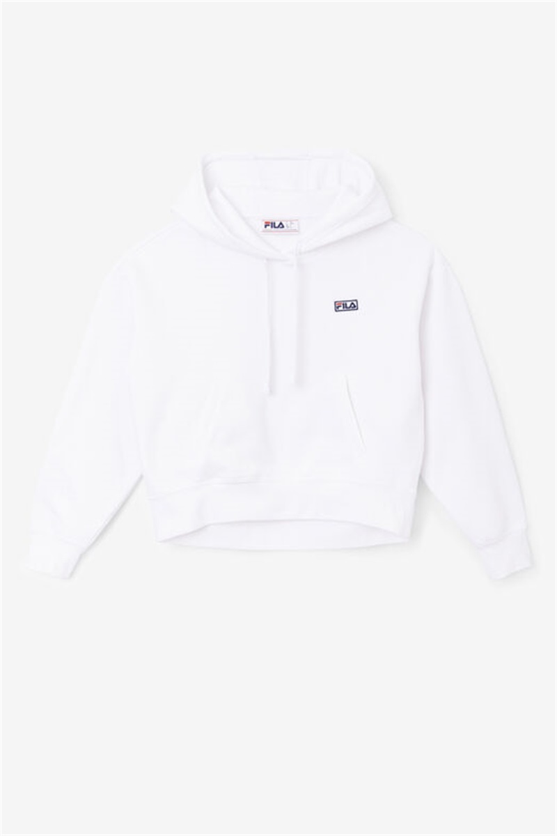 White Women\'s Fila Marina Hoodie | Saudi Arabia-138746