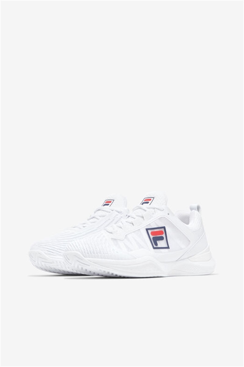 White Women's Fila Speedserve Energized Tennis Shoes | Saudi Arabia-564790