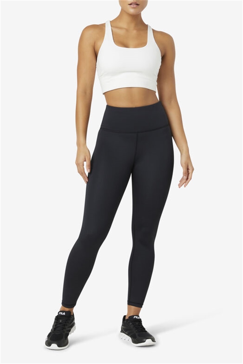 White Women's Fila Uplift Cross Back Top Bras | Saudi Arabia-867509