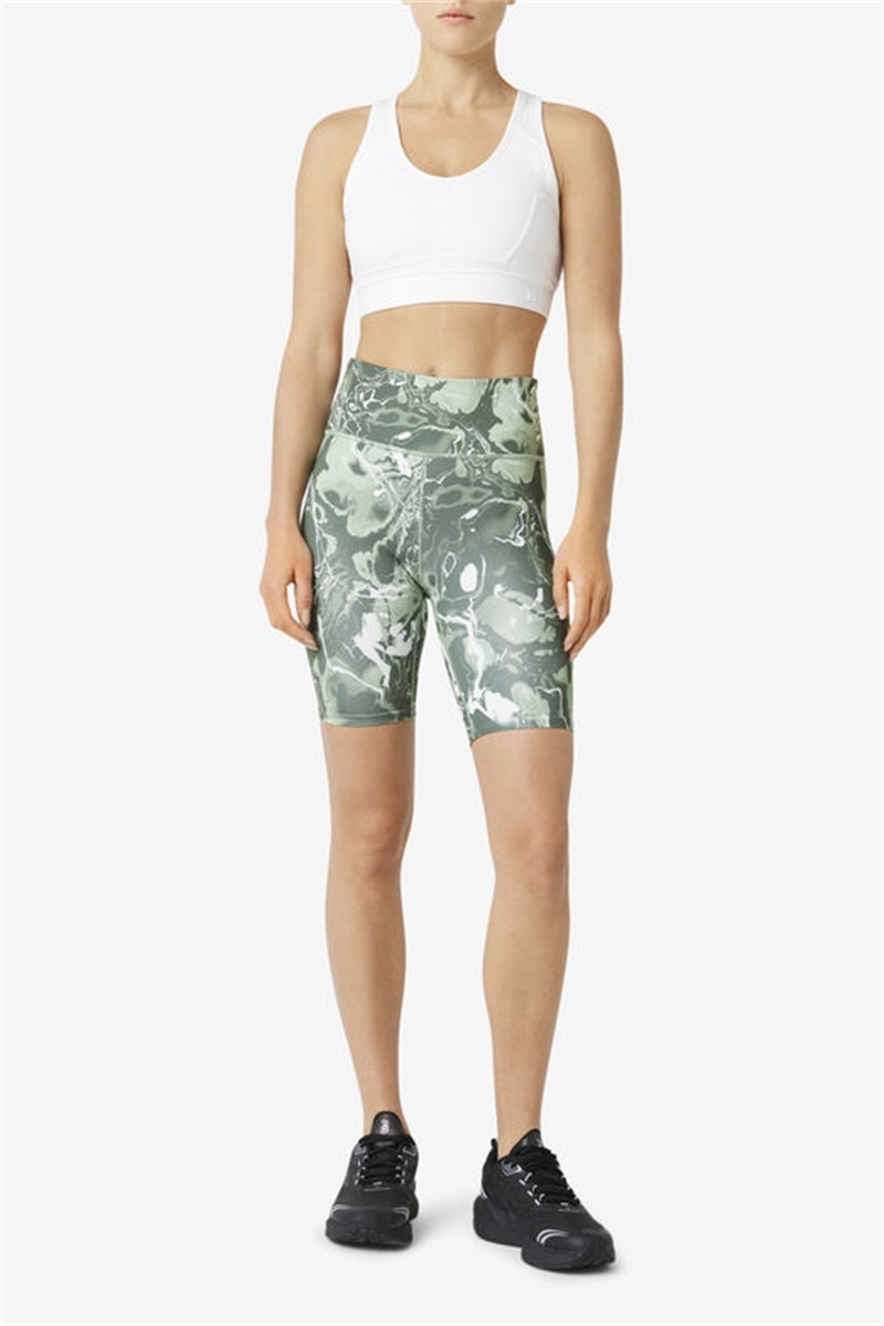 White Women's Fila Uplift Racerback Sports Bra | Saudi Arabia-148359