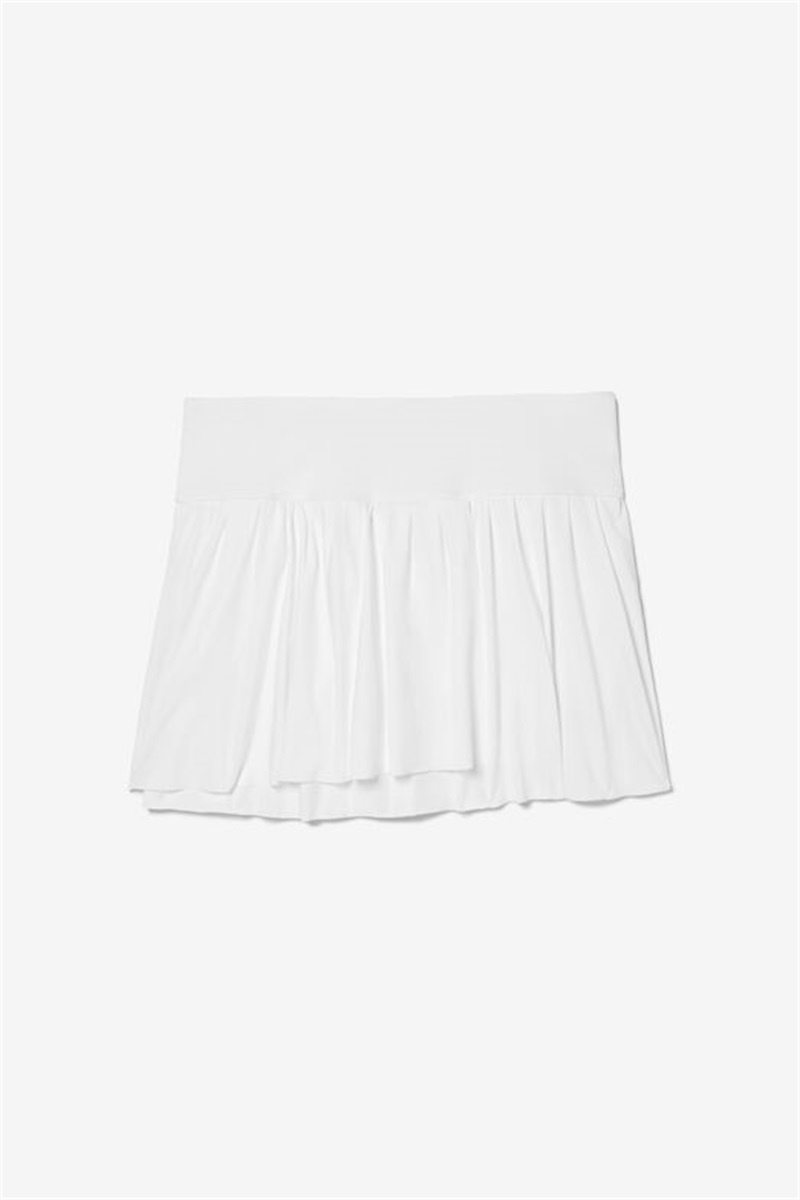 White Women\'s Fila Whiteline Asymmetrical Skirts | Saudi Arabia-281765