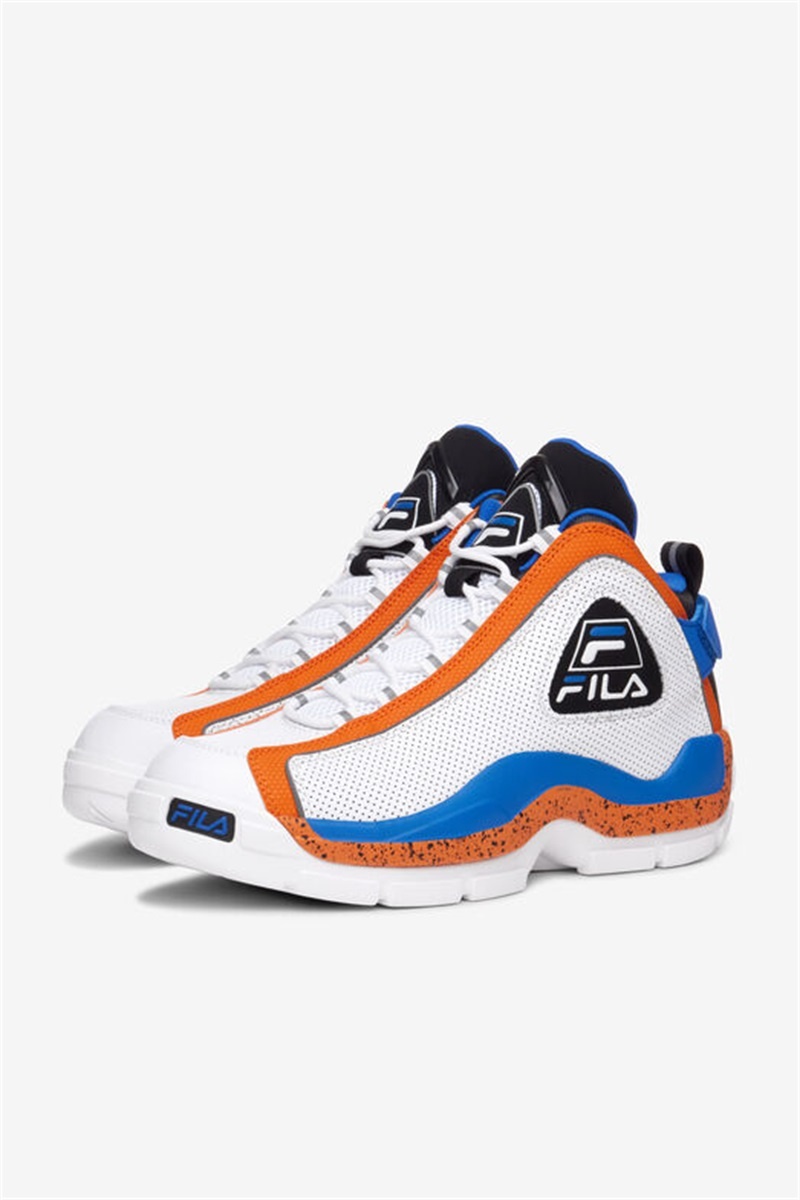 White / Black Men's Fila Grant Hill 2 Pdr Sneakers | Saudi Arabia-508269