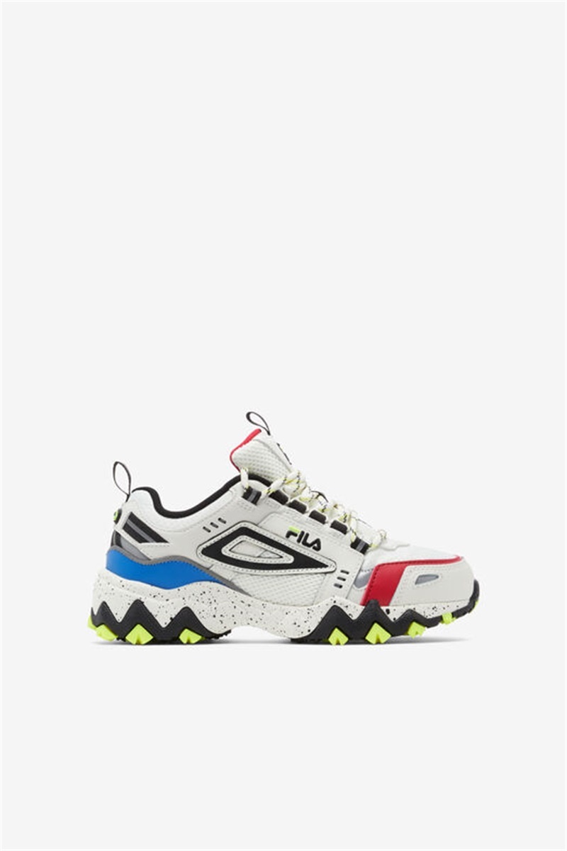White / Black / Blue Kids\' Fila Oakmont Tr Shoes | Saudi Arabia-973081