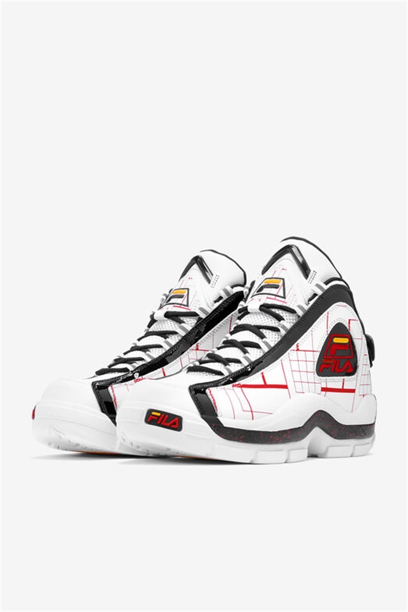 White / Black / Gold Men's Fila Grant Hill 2 Shoes | Saudi Arabia-890634