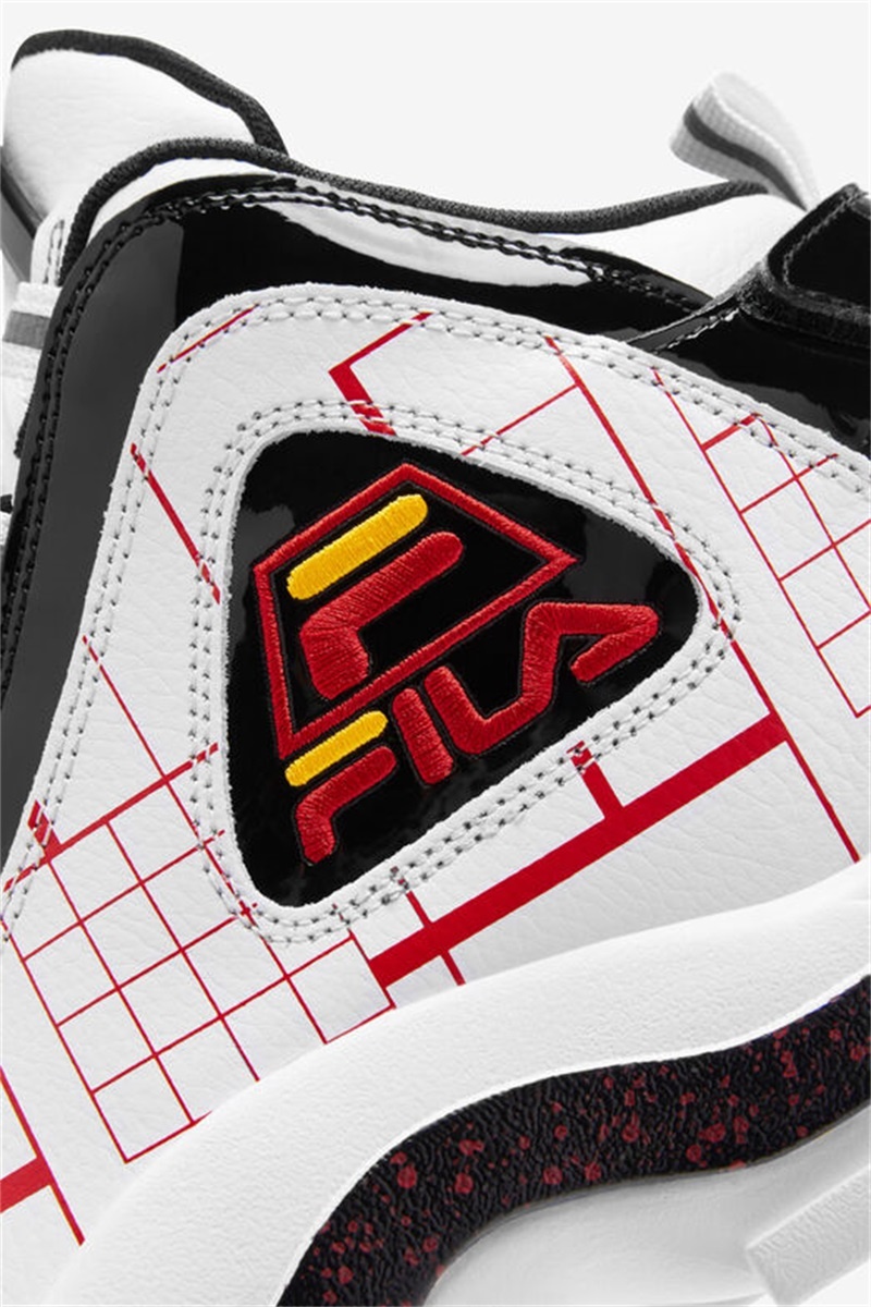 White / Black / Gold Men's Fila Grant Hill 2 Shoes | Saudi Arabia-890634