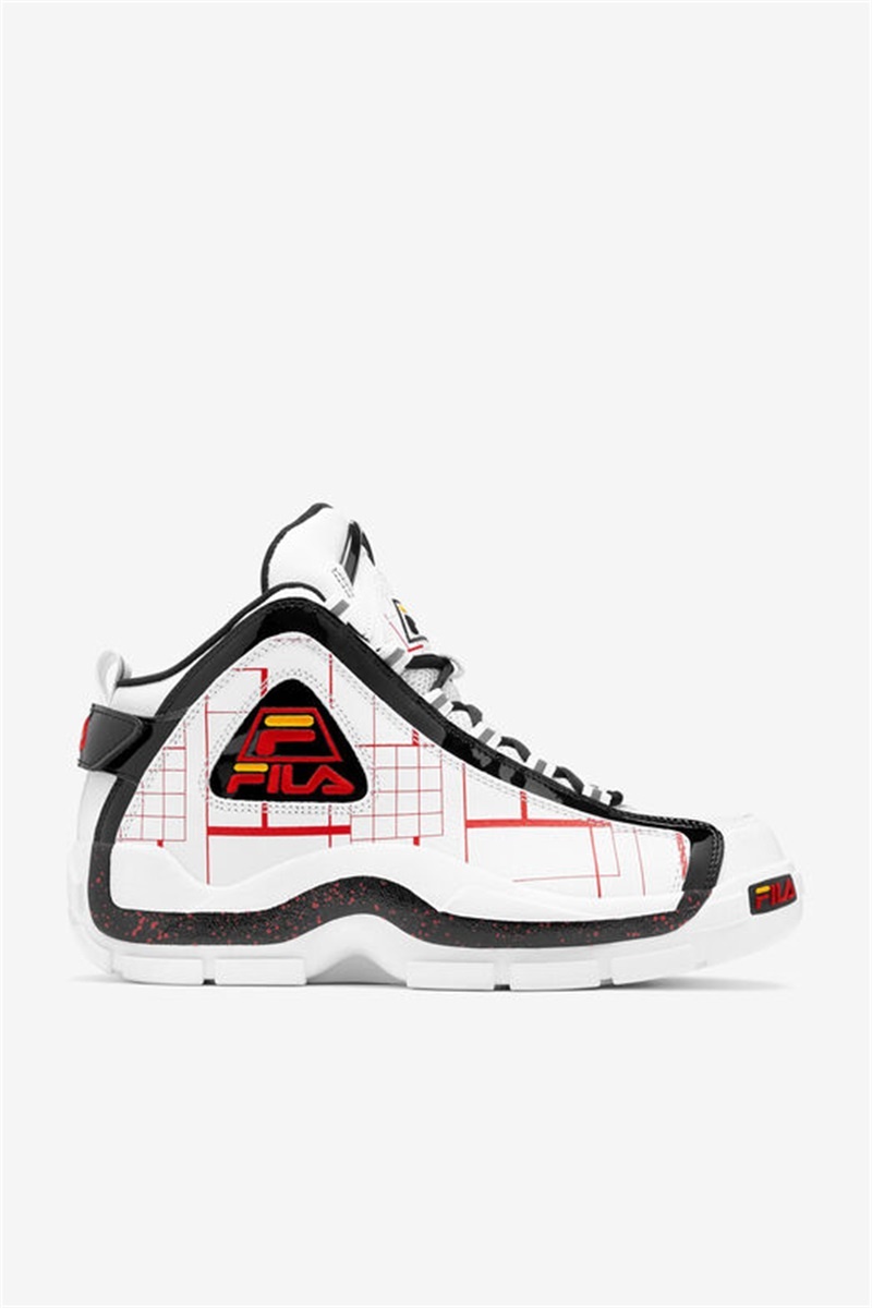 White / Black / Gold Men\'s Fila Grant Hill 2 Shoes | Saudi Arabia-890634