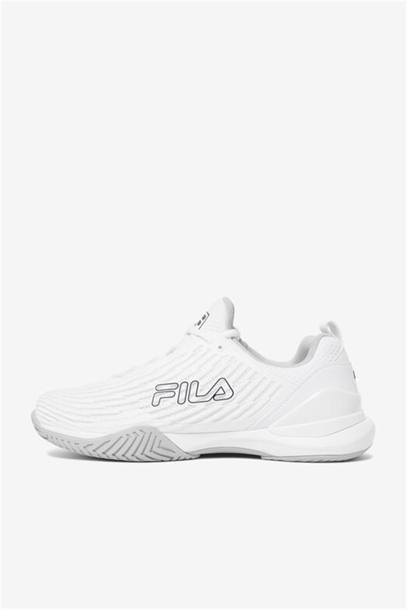 White / Black / Grey Men's Fila Speedserve Energized Tennis Shoes | Saudi Arabia-710829