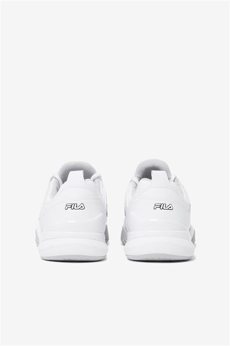 White / Black / Grey Men's Fila Speedserve Energized Tennis Shoes | Saudi Arabia-710829