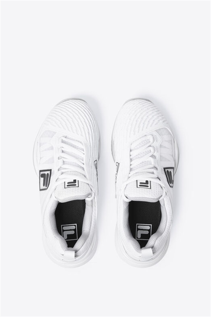 White / Black / Grey Women's Fila Speedserve Energized Tennis Shoes | Saudi Arabia-154860