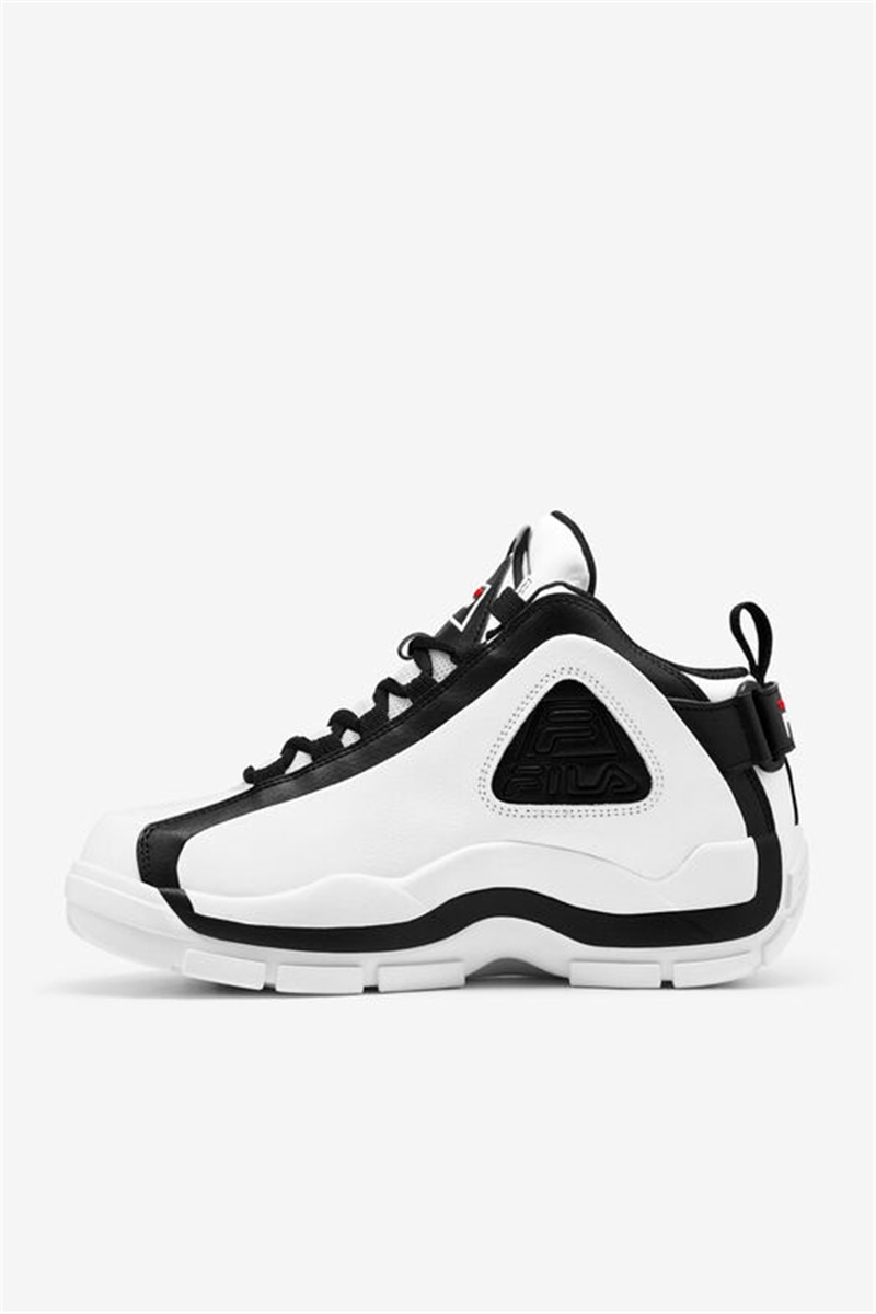 White / Black / Red Men's Fila Grant Hill 2 Sneakers | Saudi Arabia-561379