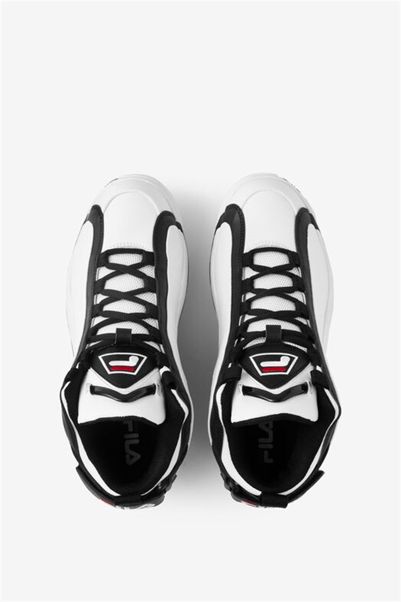 White / Black / Red Men's Fila Grant Hill 2 Sneakers | Saudi Arabia-561379