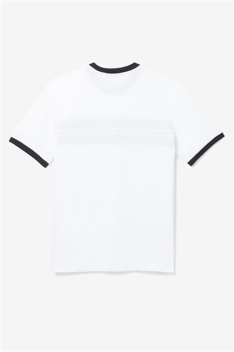White / Black / Red Men's Fila Silver Tee | Saudi Arabia-058632