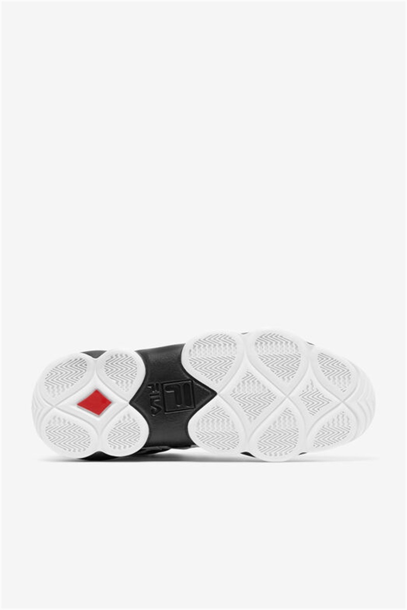 White / Black / Red Men's Fila Stackhouse Spaghetti Shoes | Saudi Arabia-106527