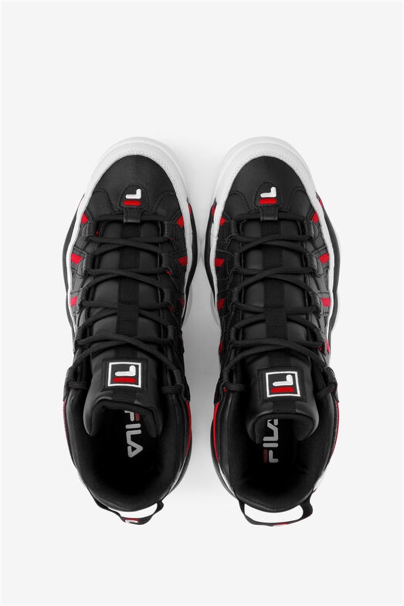 White / Black / Red Men's Fila Stackhouse Spaghetti Shoes | Saudi Arabia-106527