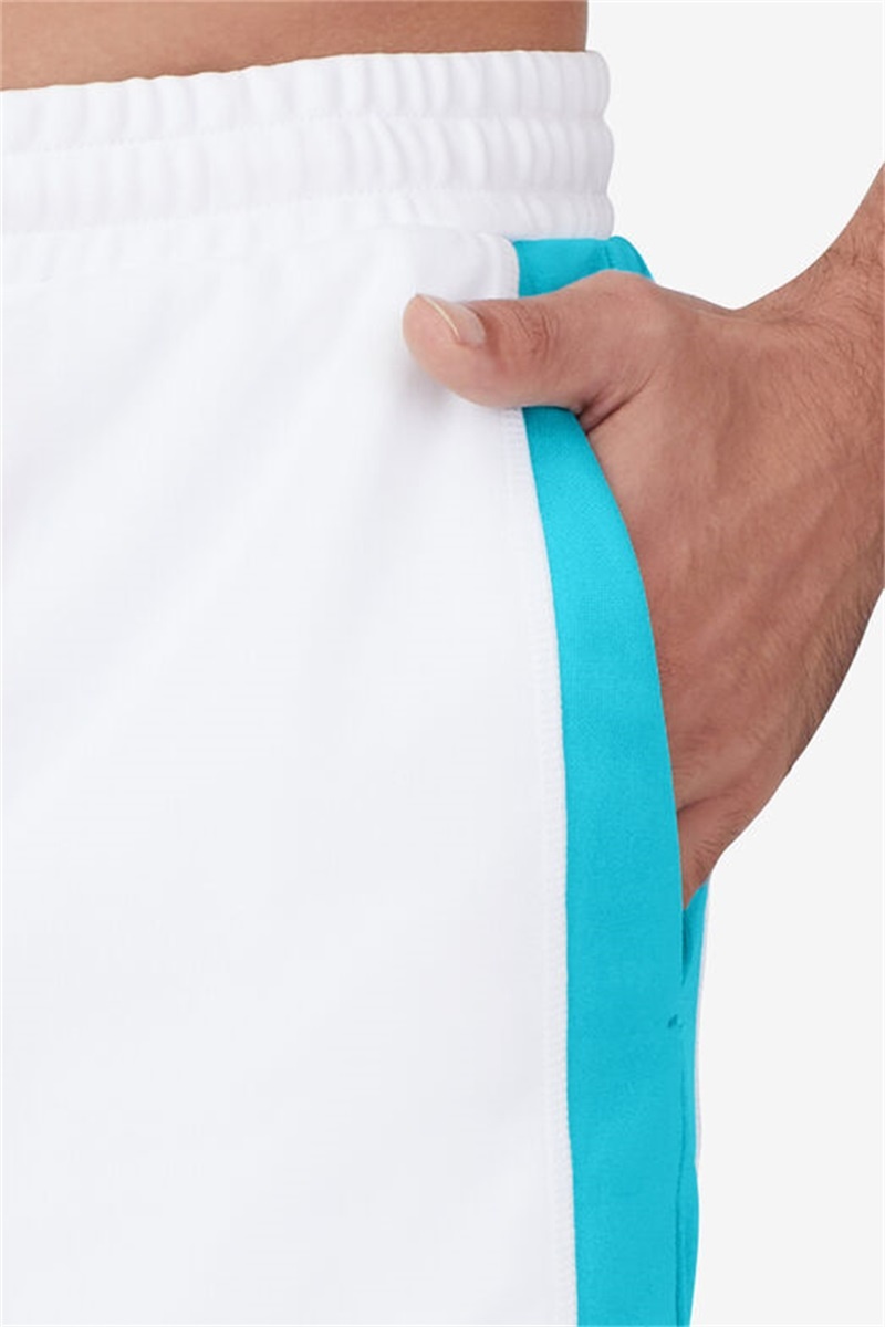 White / Blue Men's Fila Groundbreaker Knit Shorts | Saudi Arabia-039281