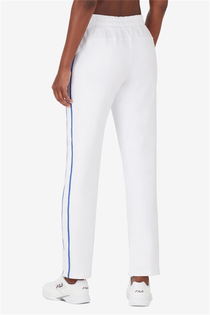 White / Blue Women's Fila Center Court Pants | Saudi Arabia-935782