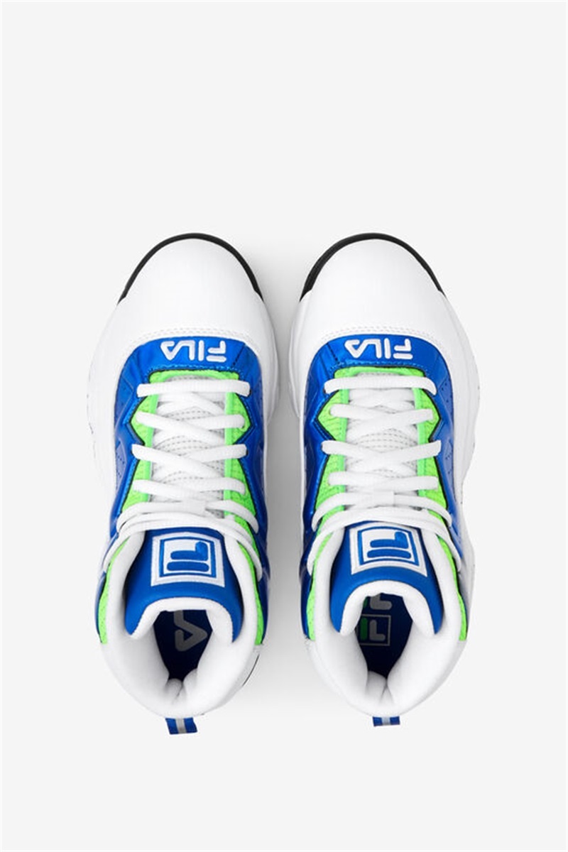 White / Blue / Green Kids' Fila Mb Night Walk Shoes | Saudi Arabia-450961