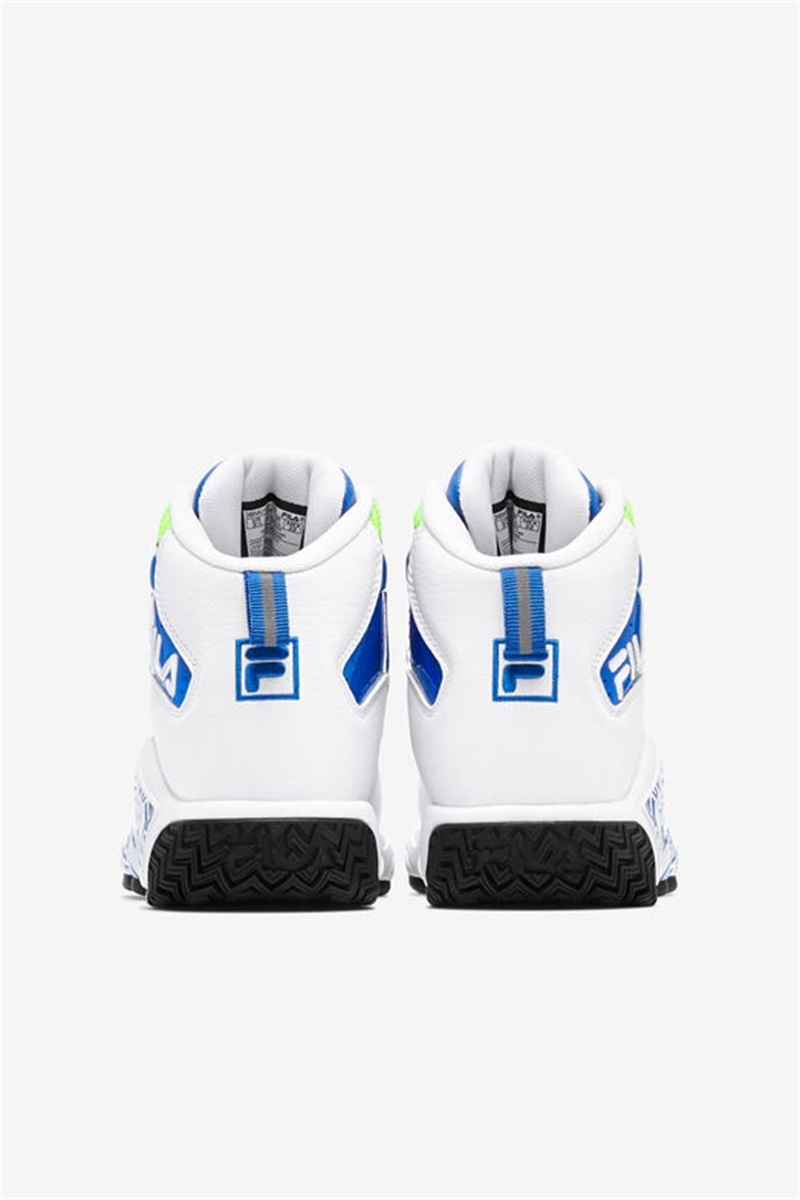White / Blue / Green Kids' Fila Mb Night Walk Shoes | Saudi Arabia-450961