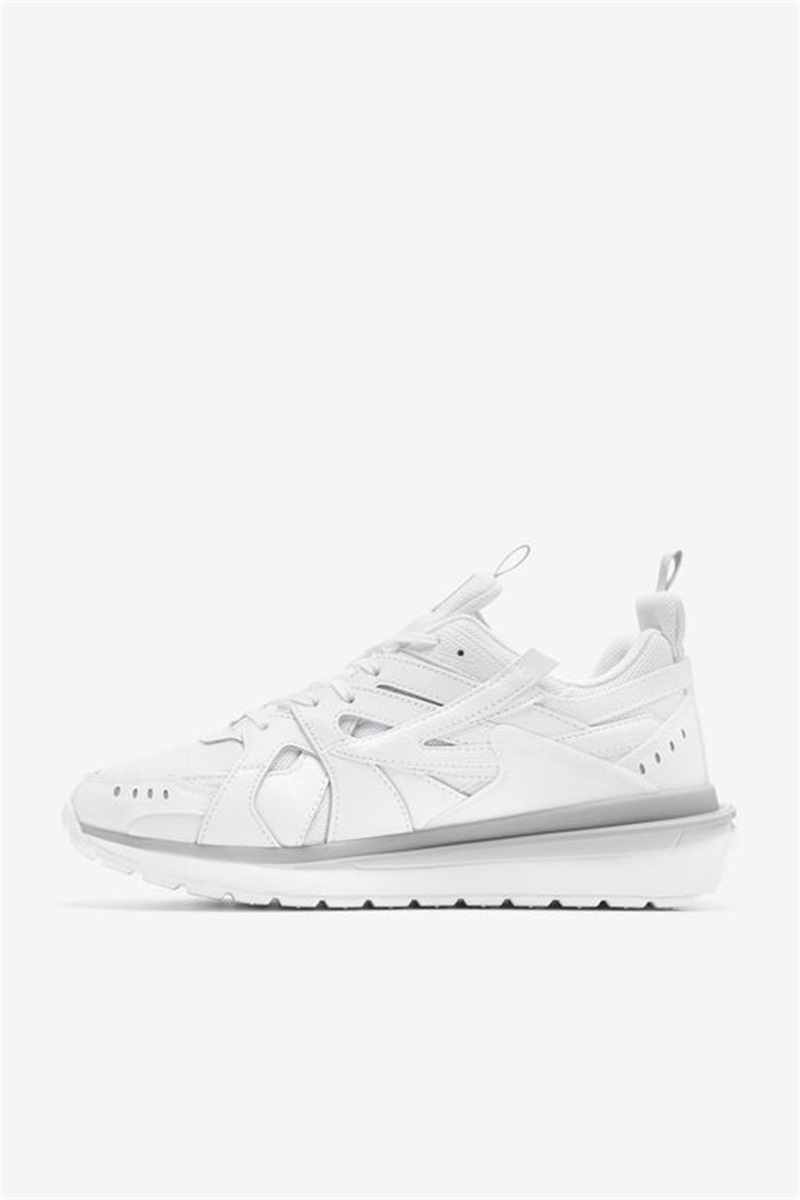 White / Grey Men's Fila Sandenal Patched Shoes | Saudi Arabia-945178