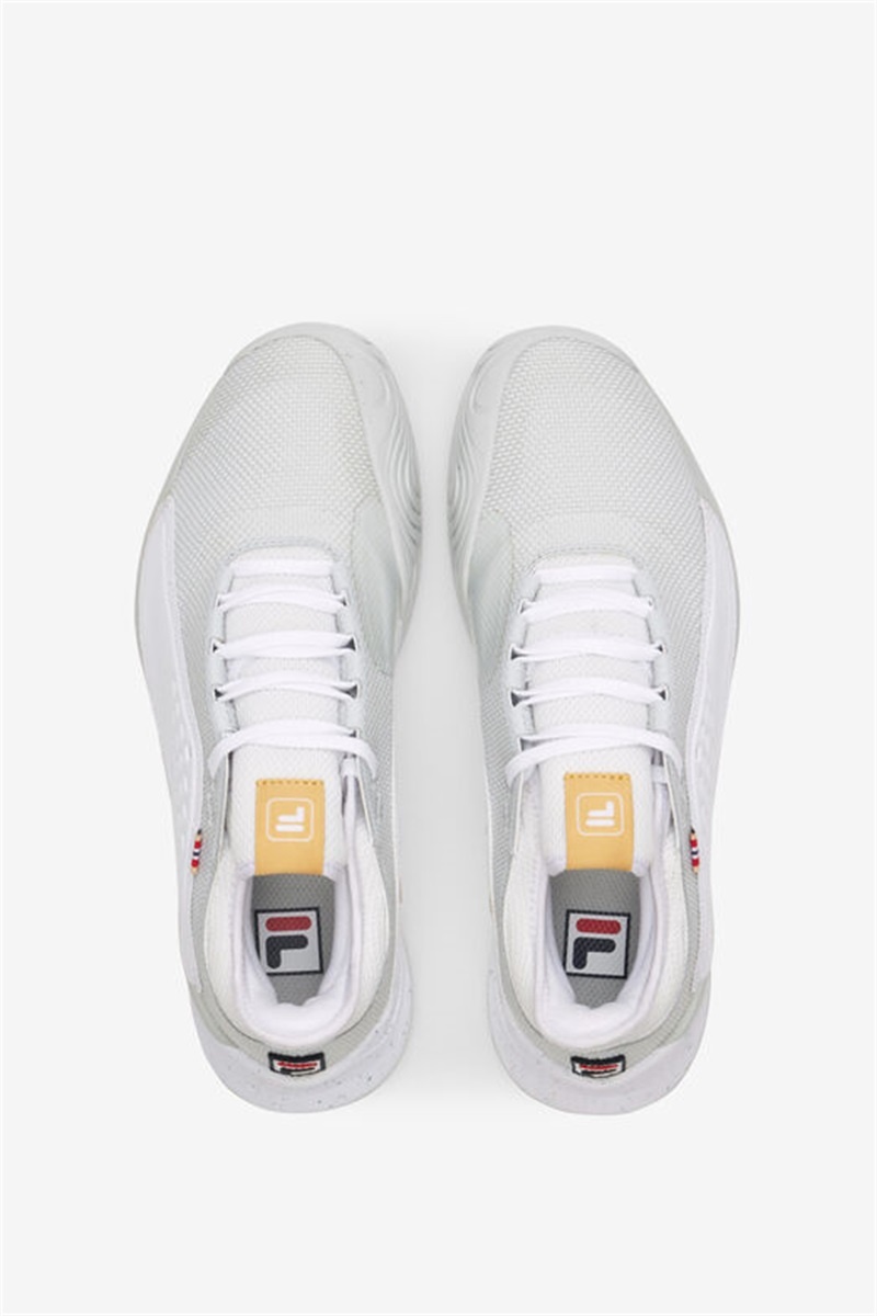 White / Grey / Brown Men's Fila Mondo Forza Tennis Shoes | Saudi Arabia-243096