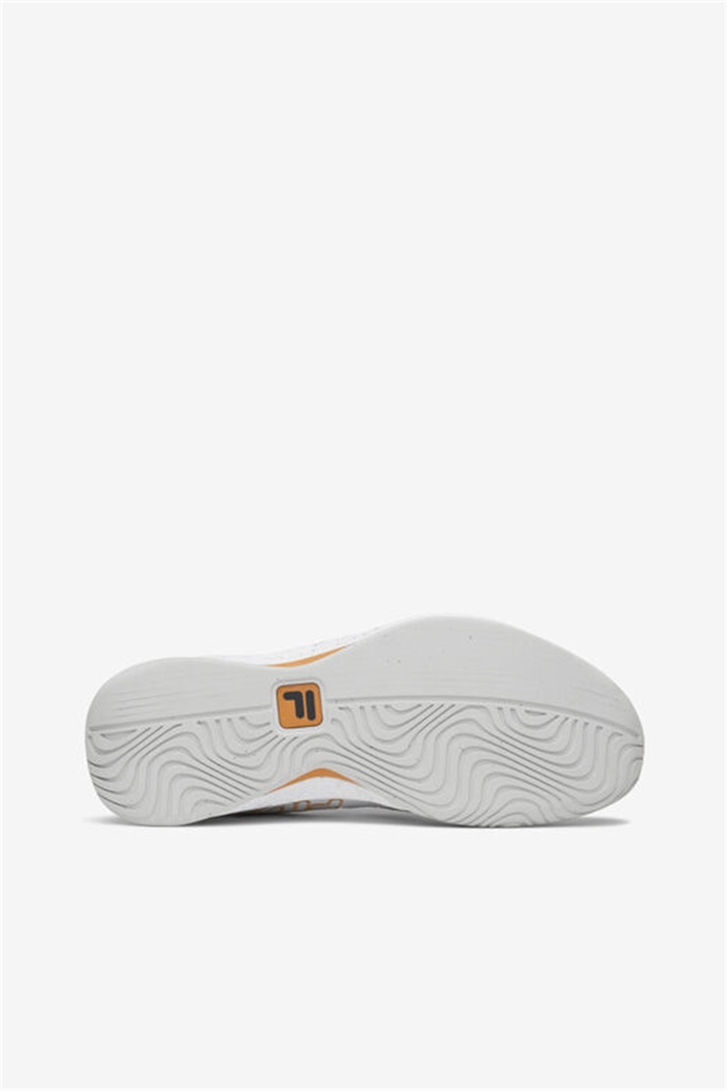White / Grey / Brown Women's Fila Mondo Forza Tennis Shoes | Saudi Arabia-260753