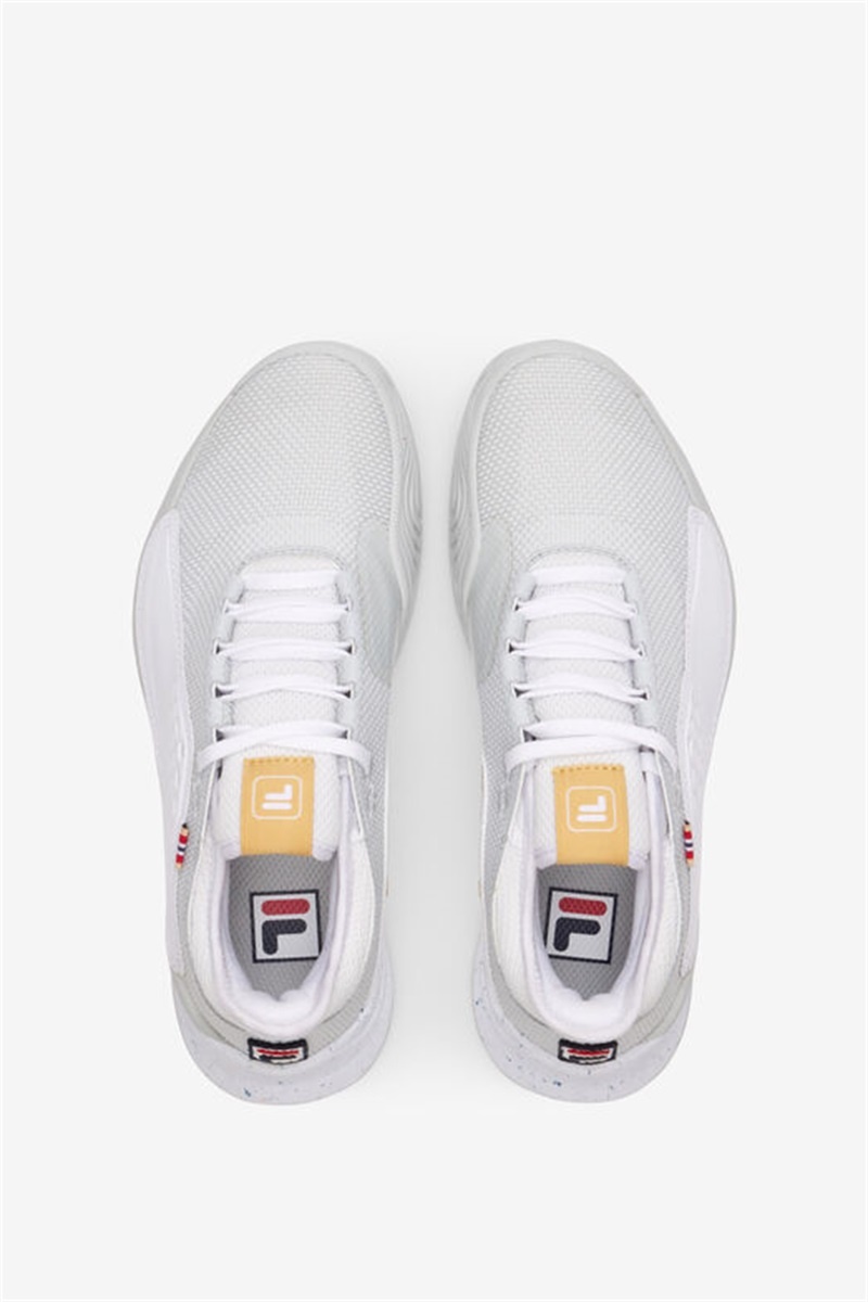 White / Grey / Brown Women's Fila Mondo Forza Tennis Shoes | Saudi Arabia-260753