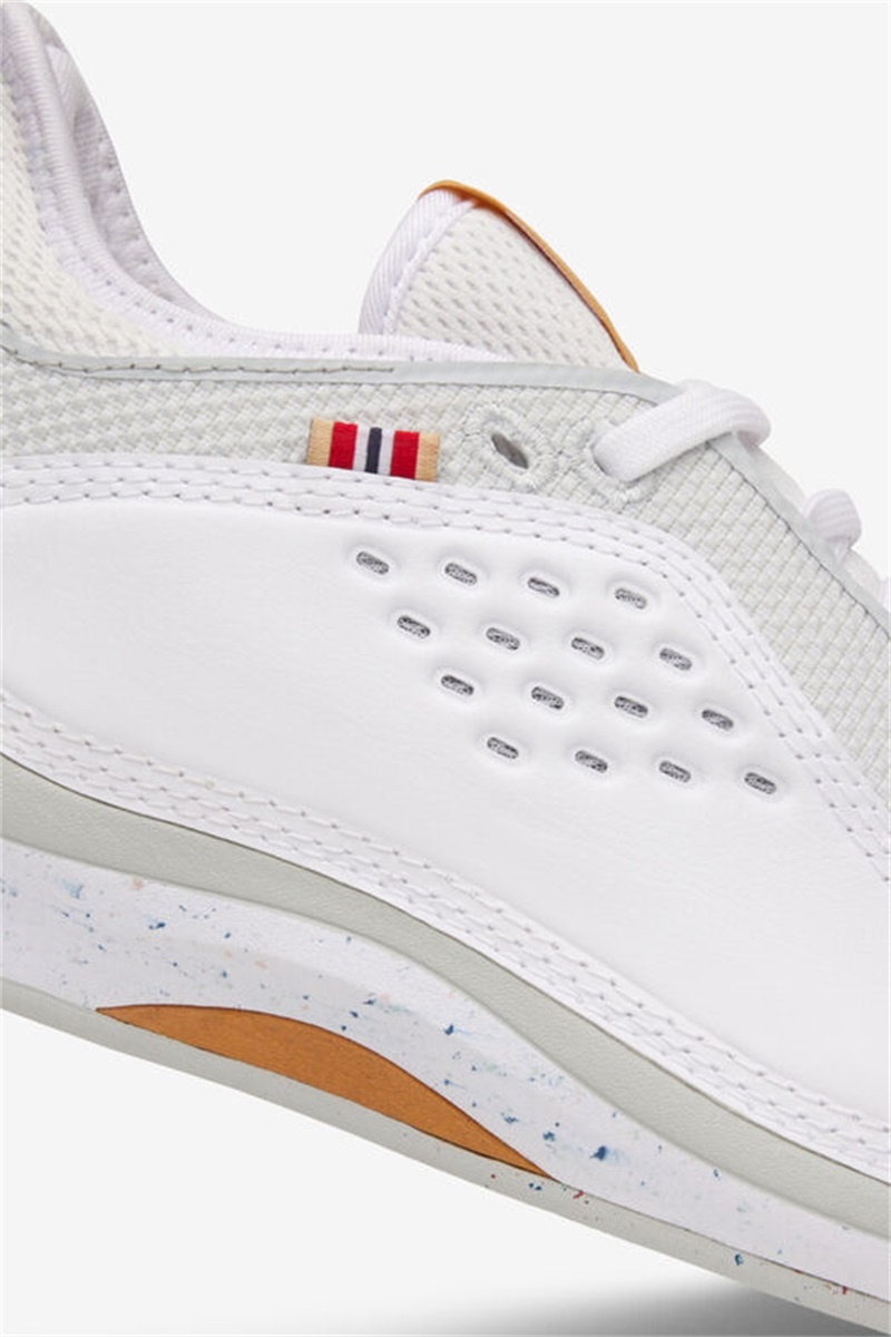 White / Grey / Brown Women's Fila Mondo Forza Tennis Shoes | Saudi Arabia-260753