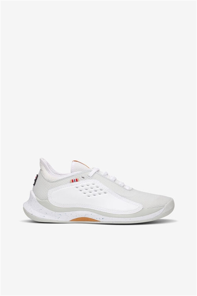 White / Grey / Brown Women\'s Fila Mondo Forza Tennis Shoes | Saudi Arabia-260753