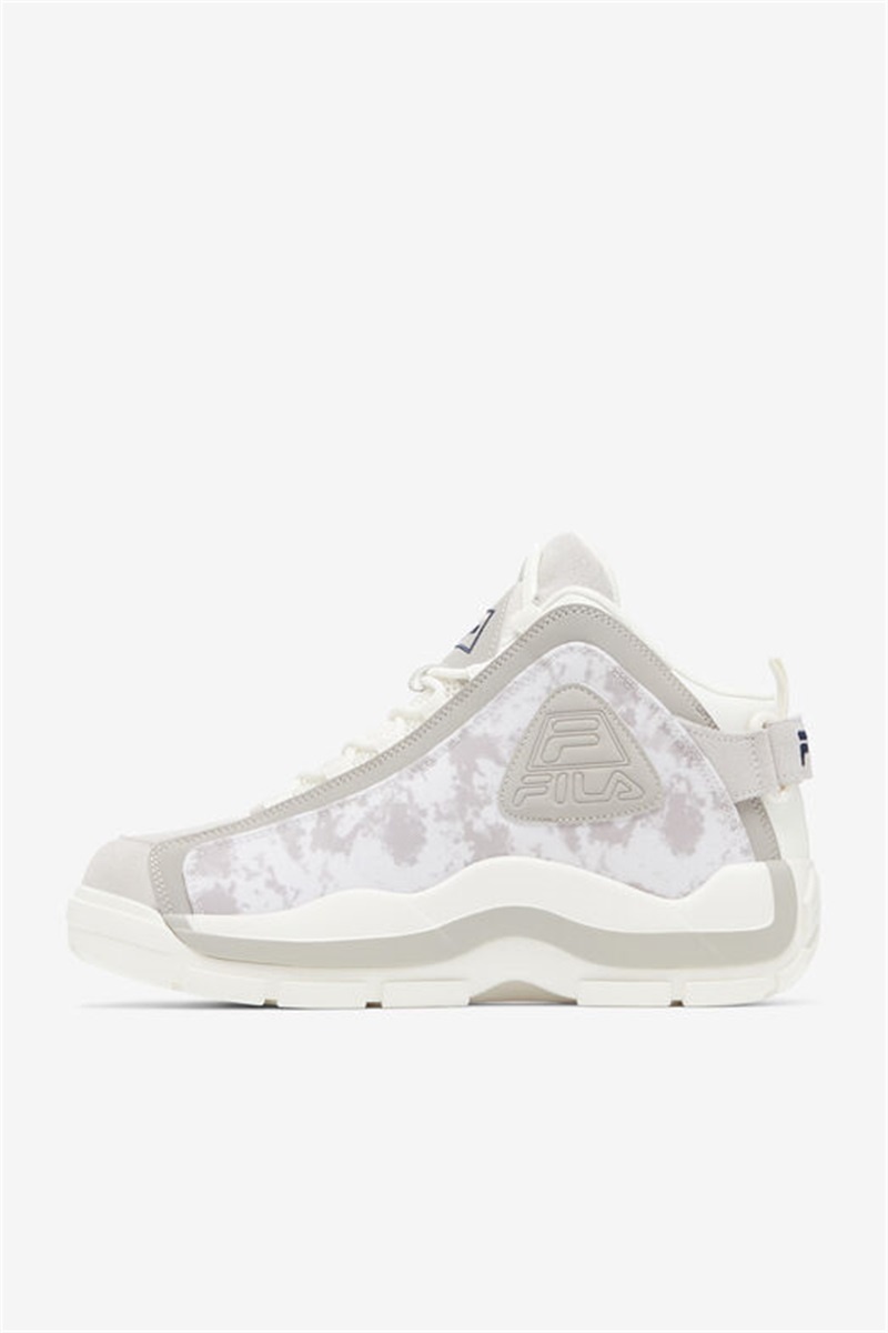 White / Grey / Navy Men's Fila Grant Hill 2 Sneakers | Saudi Arabia-354872