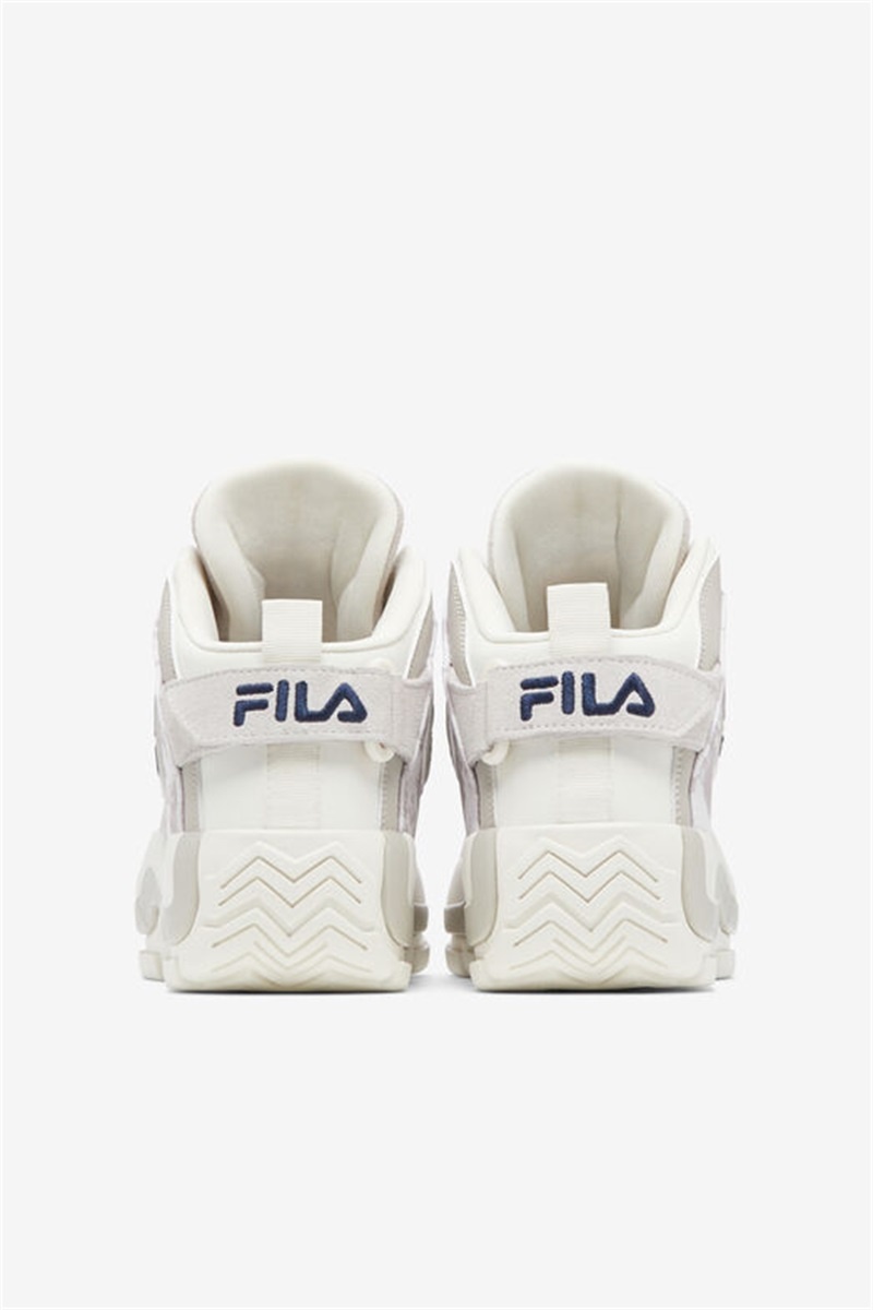 White / Grey / Navy Men's Fila Grant Hill 2 Sneakers | Saudi Arabia-354872