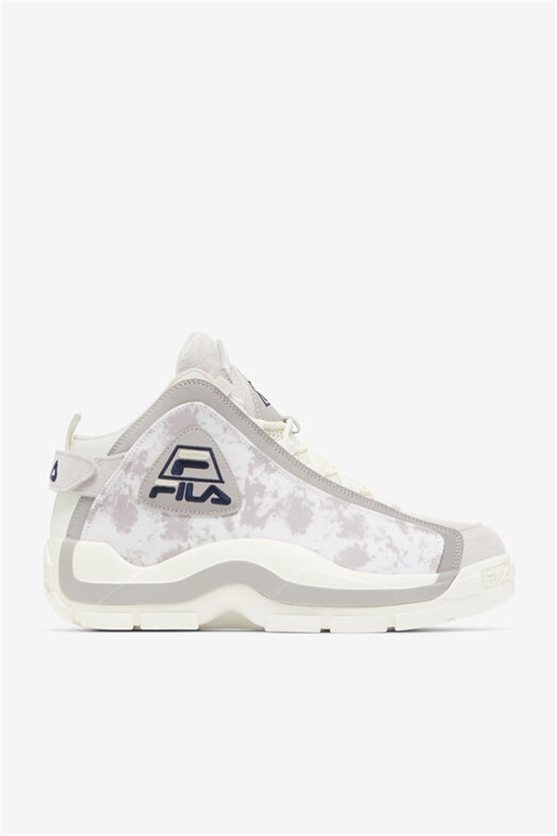 White / Grey / Navy Men\'s Fila Grant Hill 2 Sneakers | Saudi Arabia-354872