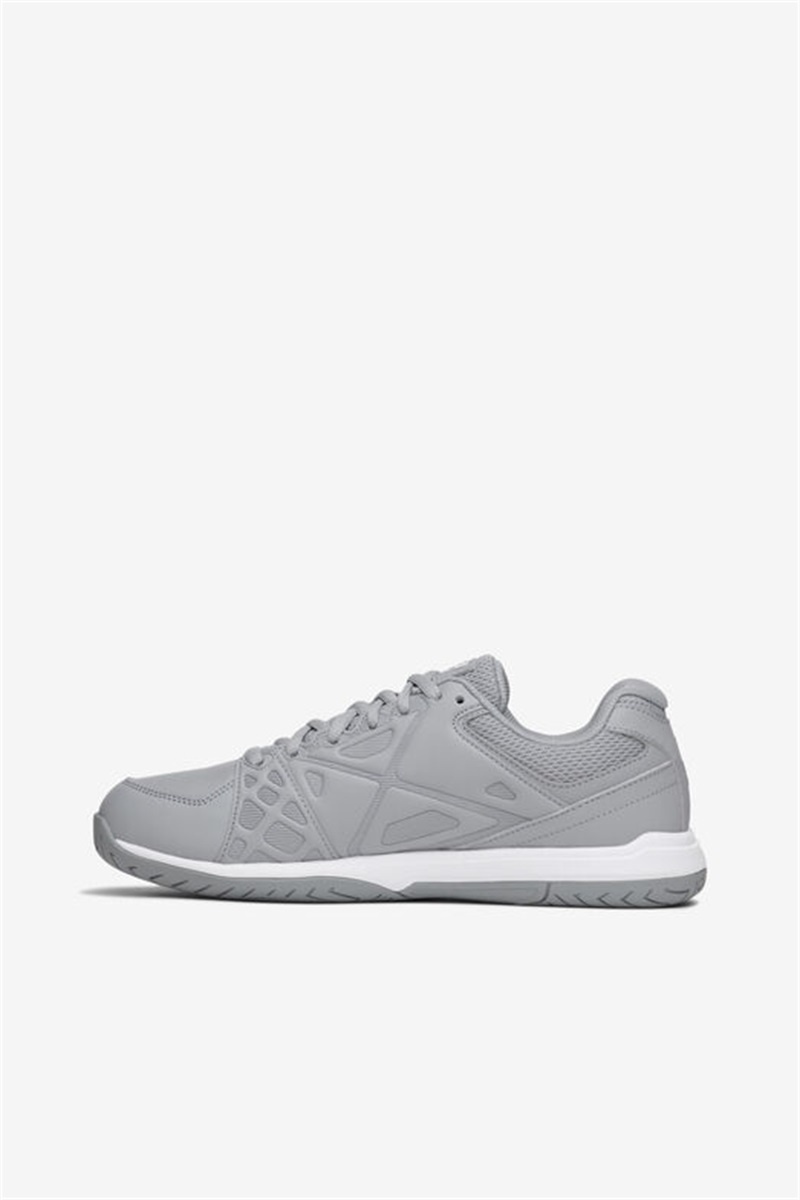 White / Metal Silver Women's Fila Double Bounce 3 Pickleball Shoes | Saudi Arabia-510739