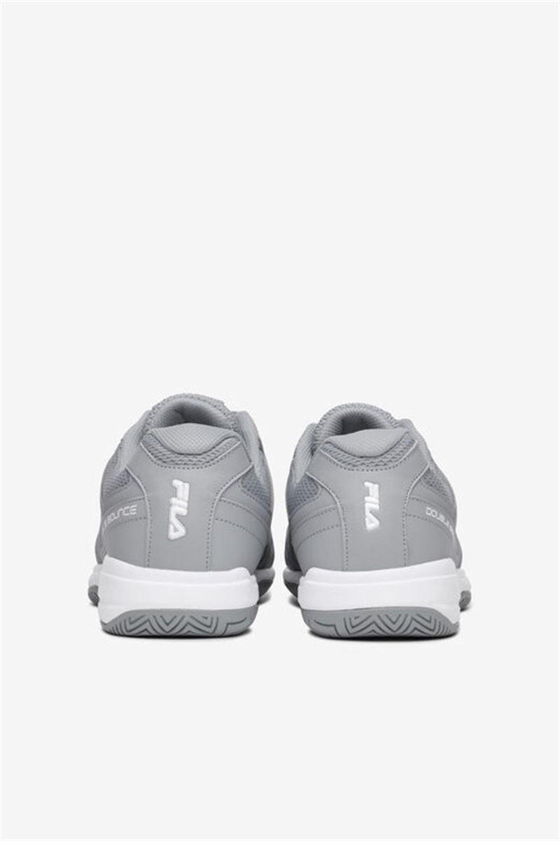 White / Metal Silver Women's Fila Double Bounce 3 Pickleball Shoes | Saudi Arabia-510739