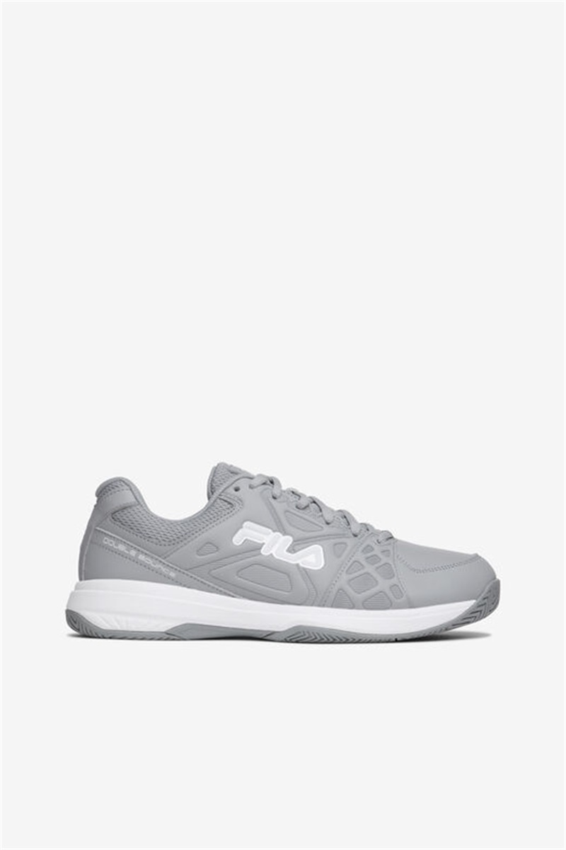 White / Metal Silver Women\'s Fila Double Bounce 3 Pickleball Shoes | Saudi Arabia-510739