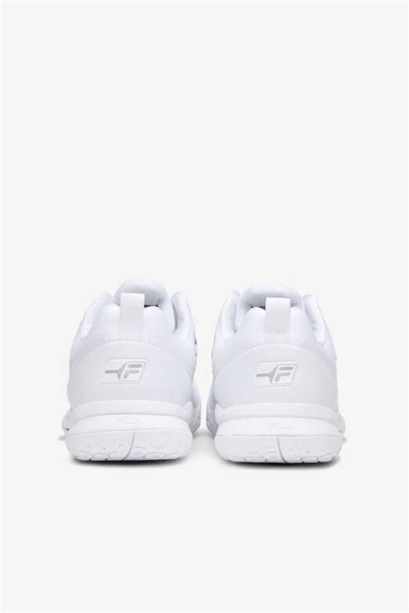 White / Metal Silver Women's Fila Volley Burst Pickleball Shoes | Saudi Arabia-841952